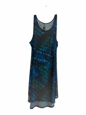 Swimsuits for All NWT Quincy Mesh High Low Cover Up Tunic Green Palm - 18/20